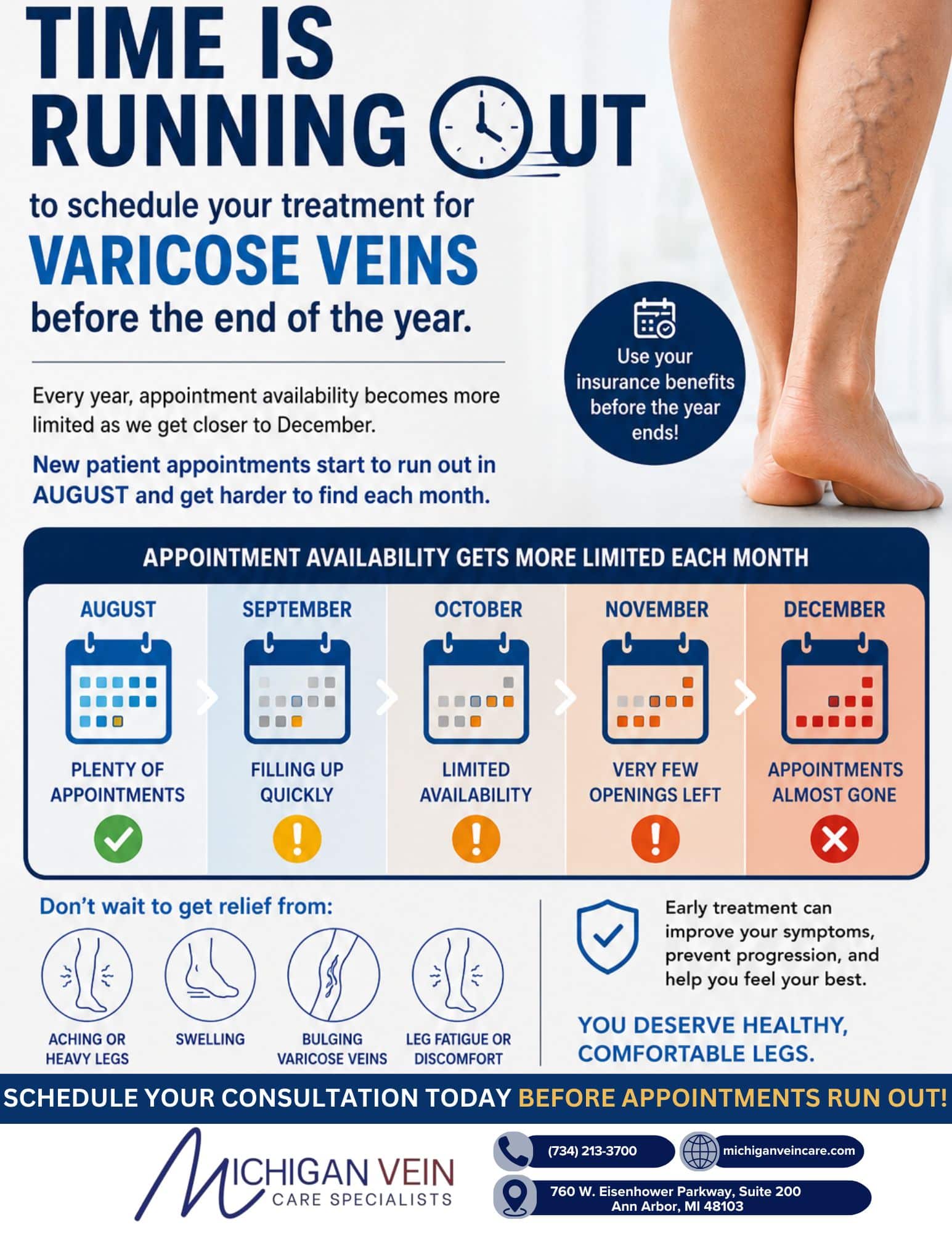 Schedule Your Treatment for Varicose Veins Today